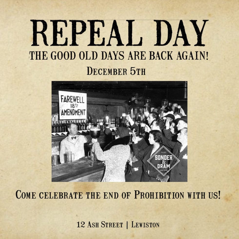 Repeal Day Event Sonder & Dram